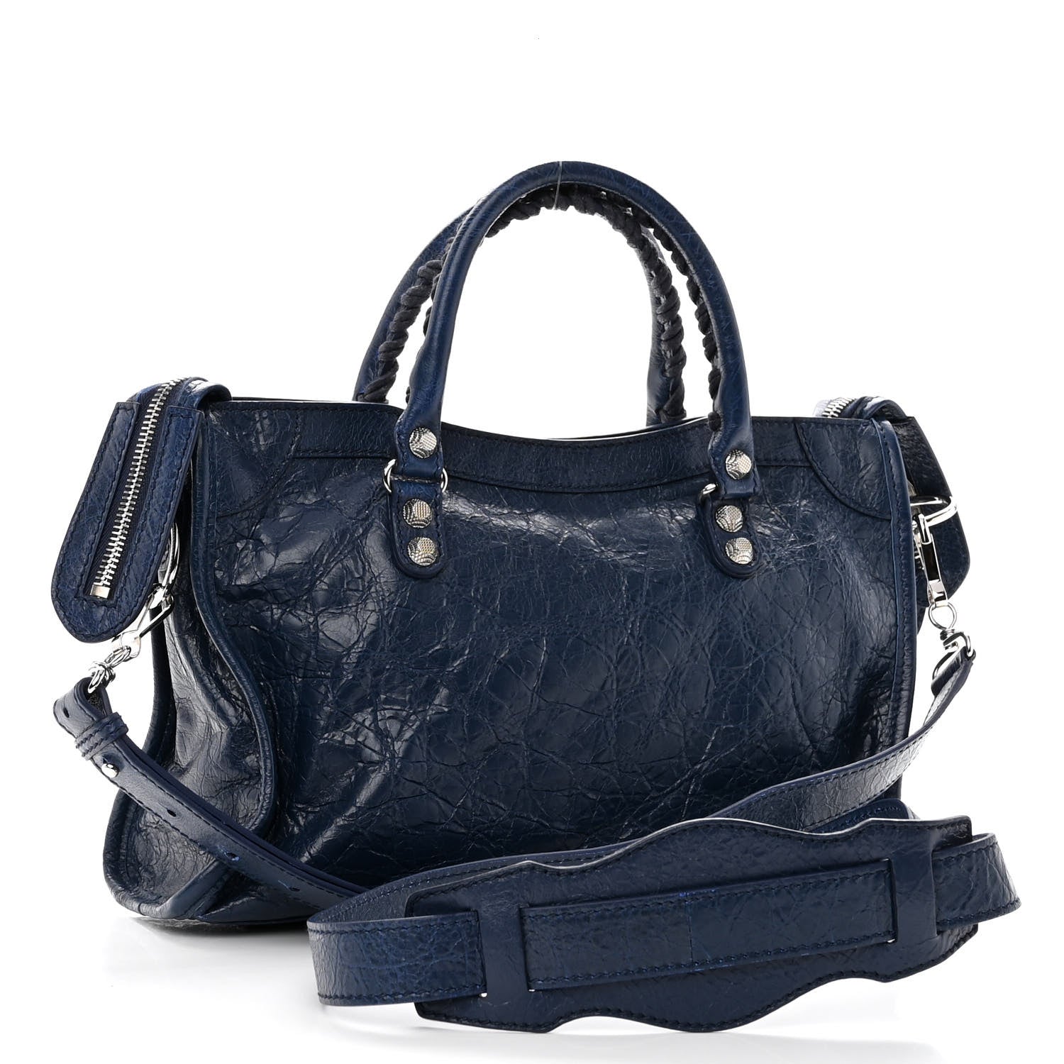 Balenciaga Agneau Giant 12 Silver Hardware S City Bleu Roi 3 of 10