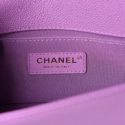 Chanel Caviar Quilted Small Boy Flap Violet 6 of 10