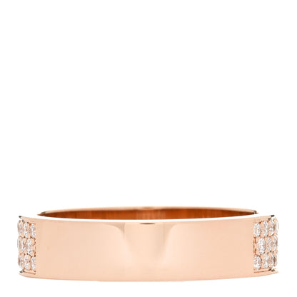 Hermes 18K Rose Gold Diamond MM Kelly Clochette Ring 50 5.25 2 of 6