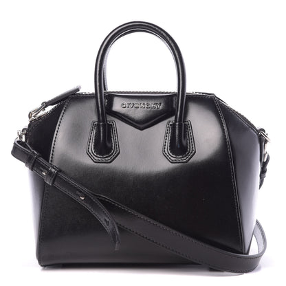 Givenchy Shiny Lord Calfskin Mini Antigona Black 1 of 10