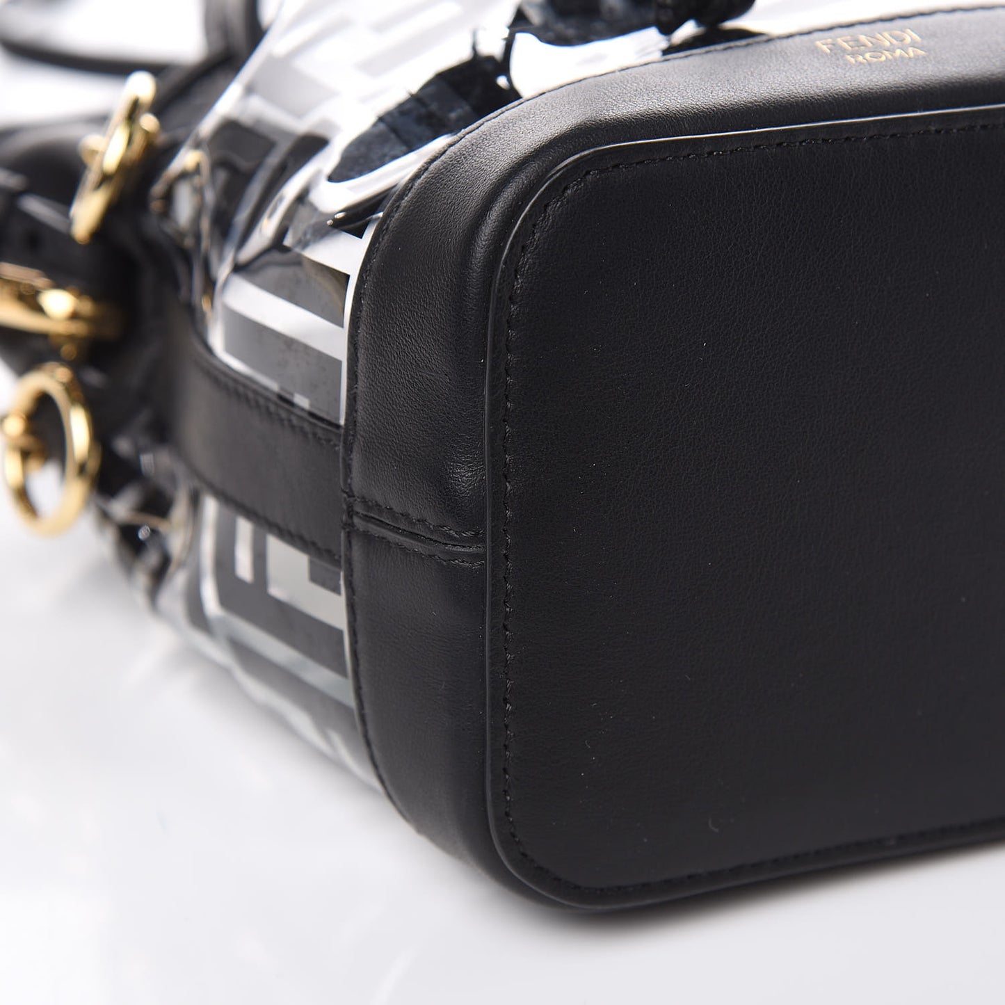 TPU FF Vitello Grace F is Fendi Mini Mon Tresor Bucket Bag Black