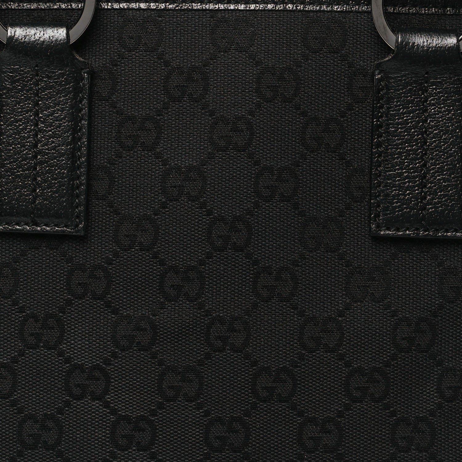 Gucci Monogram Medium Tote Black 8 of 10