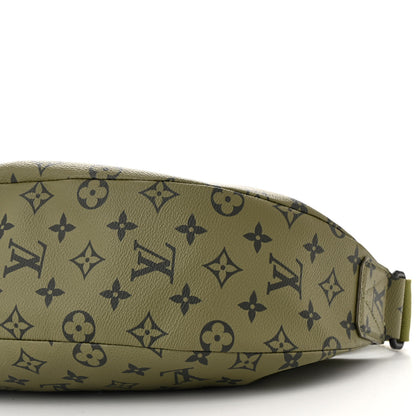 Louis Vuitton Monogram Hamac Bag Khaki Green Vermillion Red 9 of 9