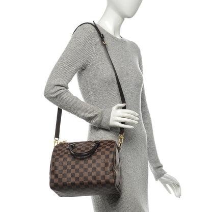 Louis Vuitton Damier Ebene Speedy Bandouliere 25 10 of 16