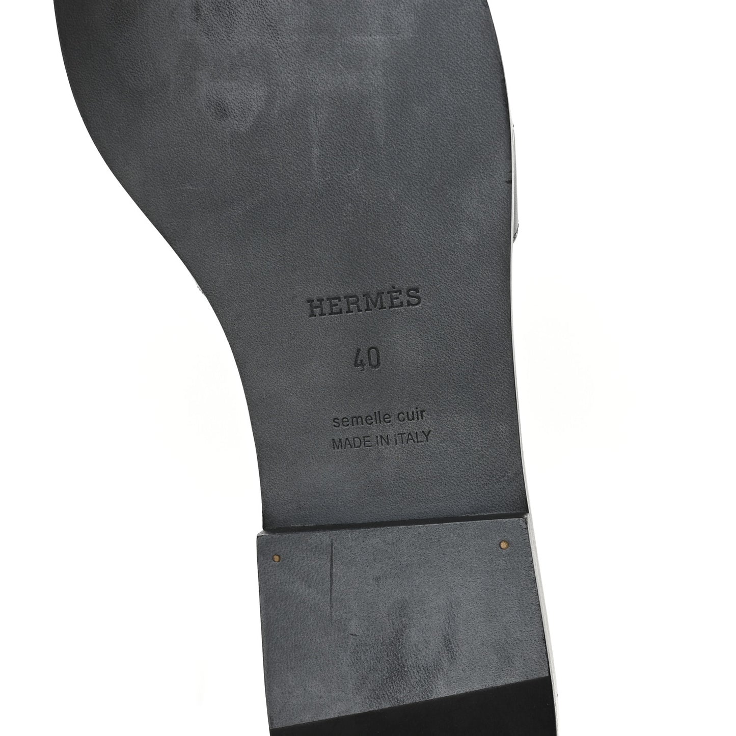 Box Calfskin Oran Sandals 40 Black