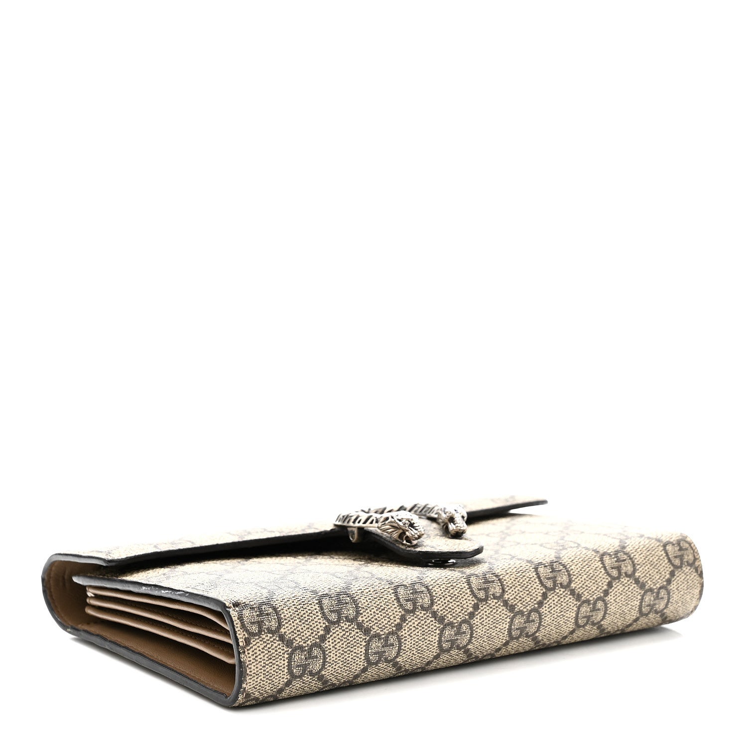 Gucci GG Supreme Monogram Mini Dionysus Chain Wallet Beige Taupe 4 of 15