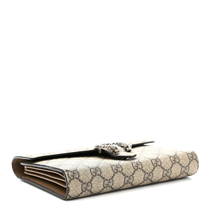 Gucci GG Supreme Monogram Mini Dionysus Chain Wallet Beige Taupe 4 of 15