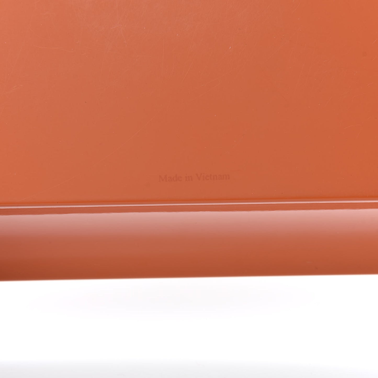 Lacquered Wood Chamonix Chakor PM Change Tray Orange