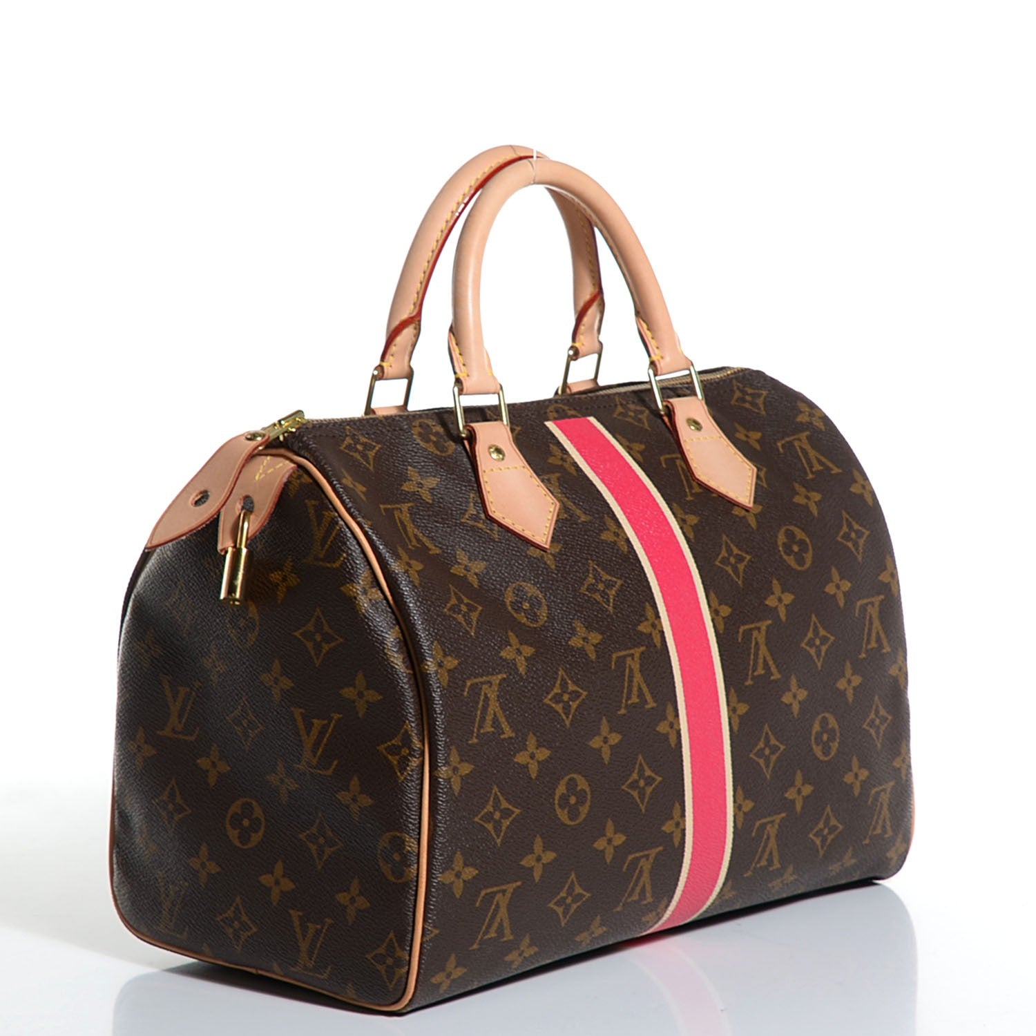 Louis Vuitton Monogram My LV Heritage Speedy 30 Fuchsia Ivory 3 of 7