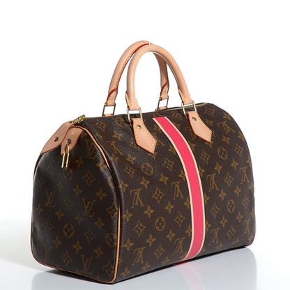 Louis Vuitton Monogram My LV Heritage Speedy 30 Fuchsia Ivory 3 of 7