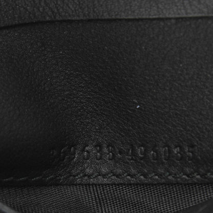 Gucci Calfskin Swarovski Crystal Mini GG Sparkling French Flap Wallet Black 7 of 8