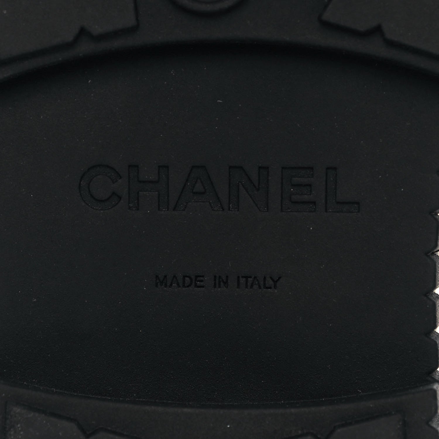 Chanel Calfskin Grosgrain Quilted Lace Up Boots 38.5 Black Grey 6 of 7
