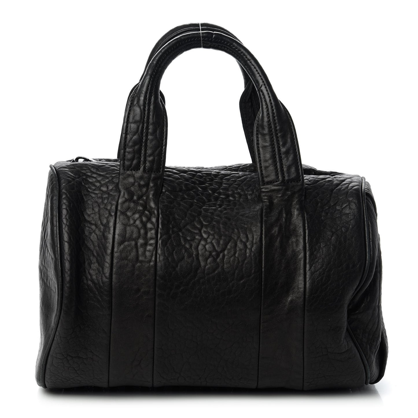 Pebbled Lambskin Rocco Black Matte Black Hardware