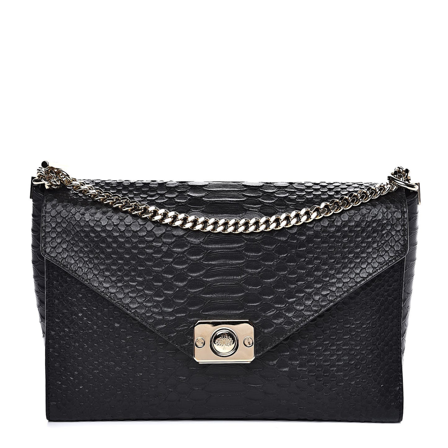 Silky Python Calfskin Embossed Reversible Delphie Crossbody Oxblood Black