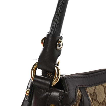Gucci Monogram Small Scarlett Studded Interlocking G Hobo Dark Brown 14 of 14
