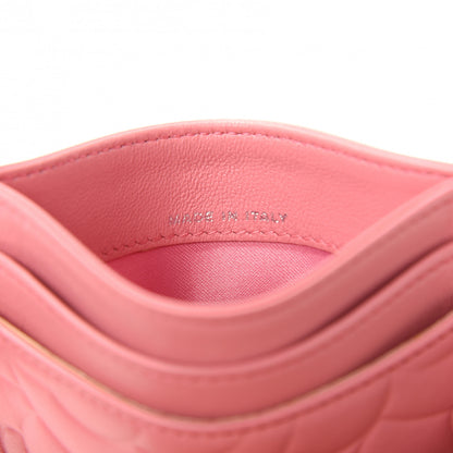 Chanel Lambskin Camellia Embossed Card Holder Pink 7 of 9