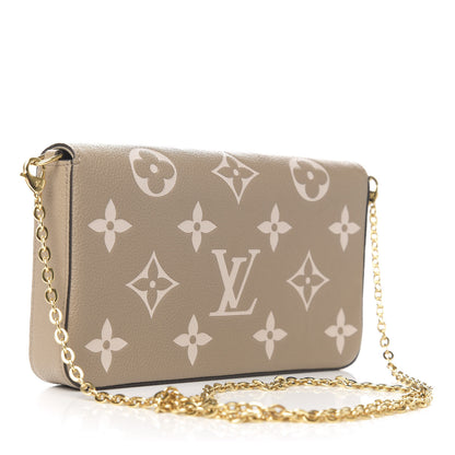 Louis Vuitton Empreinte Monogram Giant Felicie Pochette Tourterelle Creme 6 of 21