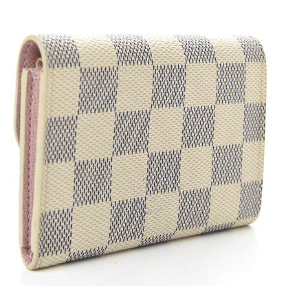 Louis Vuitton Damier Azur Rosalie Coin Purse Rose Ballerine 3 of 6