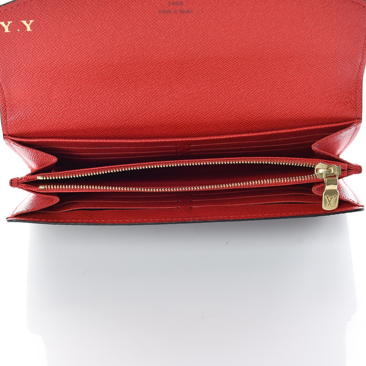 Louis Vuitton Monogram Sarah Wallet NM Coquelicot 5 of 11