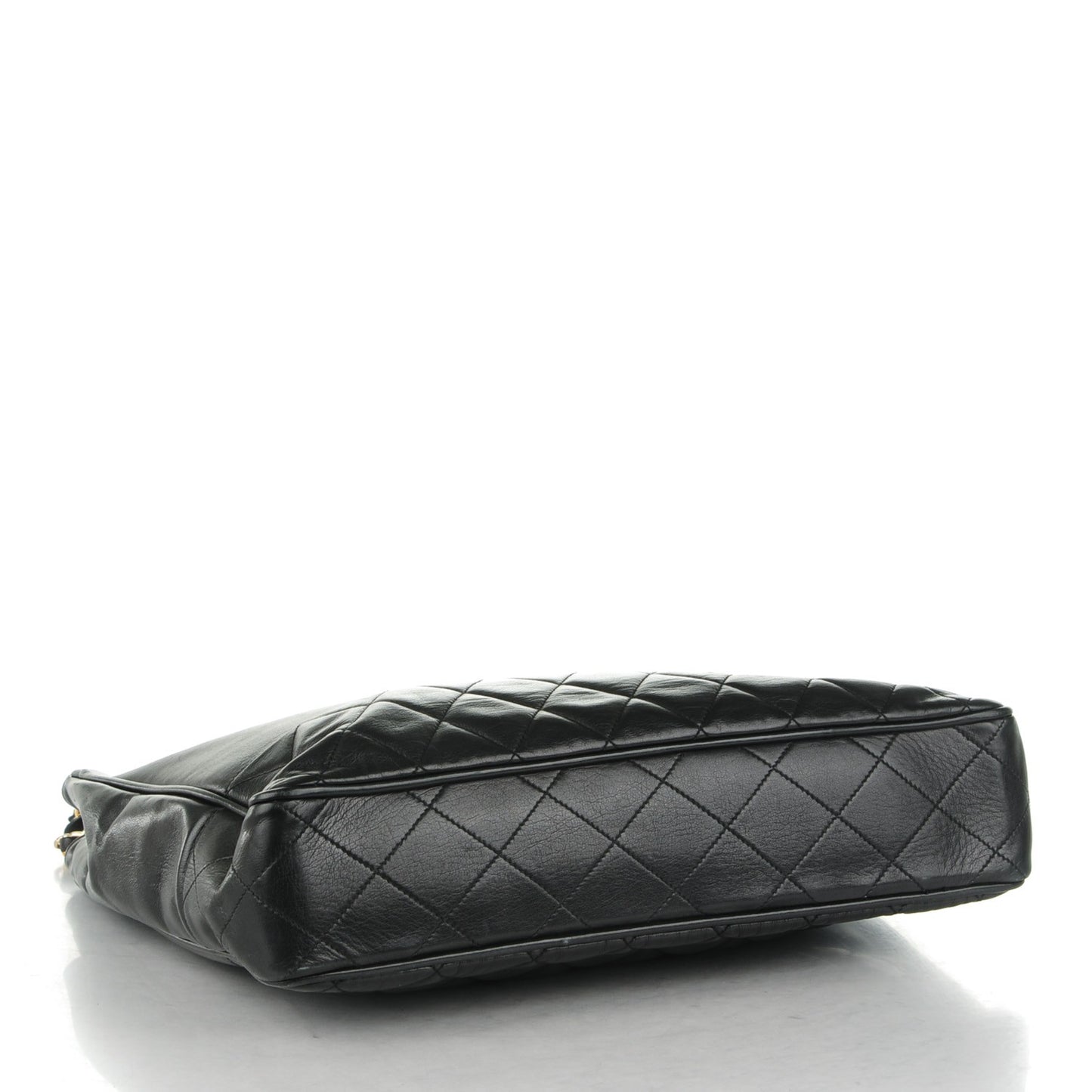 Lambskin Shopping Tote Black