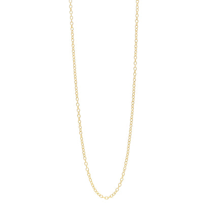 David Yurman 18K Yellow Gold 3.7mm Cable Link Toggle Necklace 38" 1 of 4