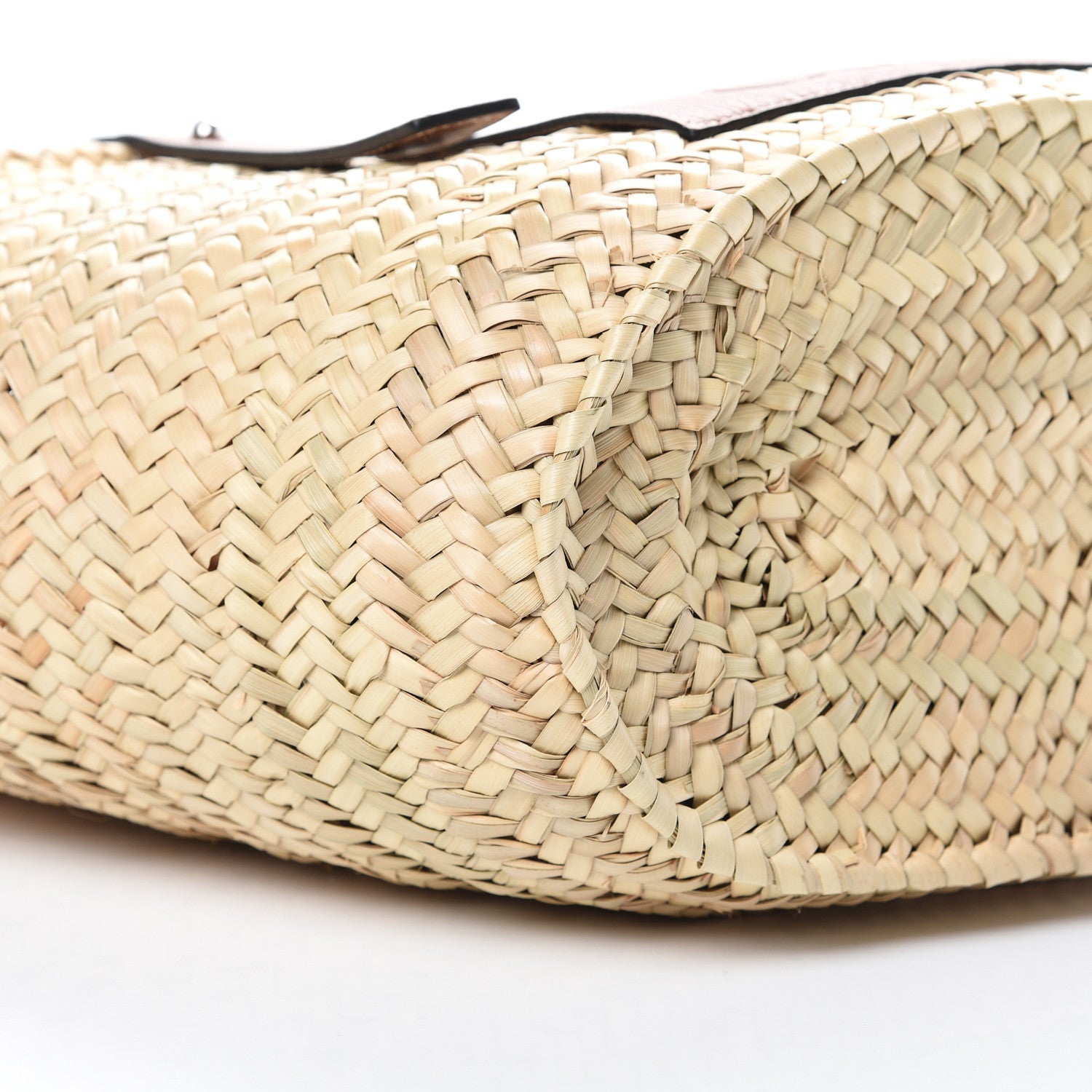 Loewe Raffia Basket Tote Bag Natural Tan 7 of 8