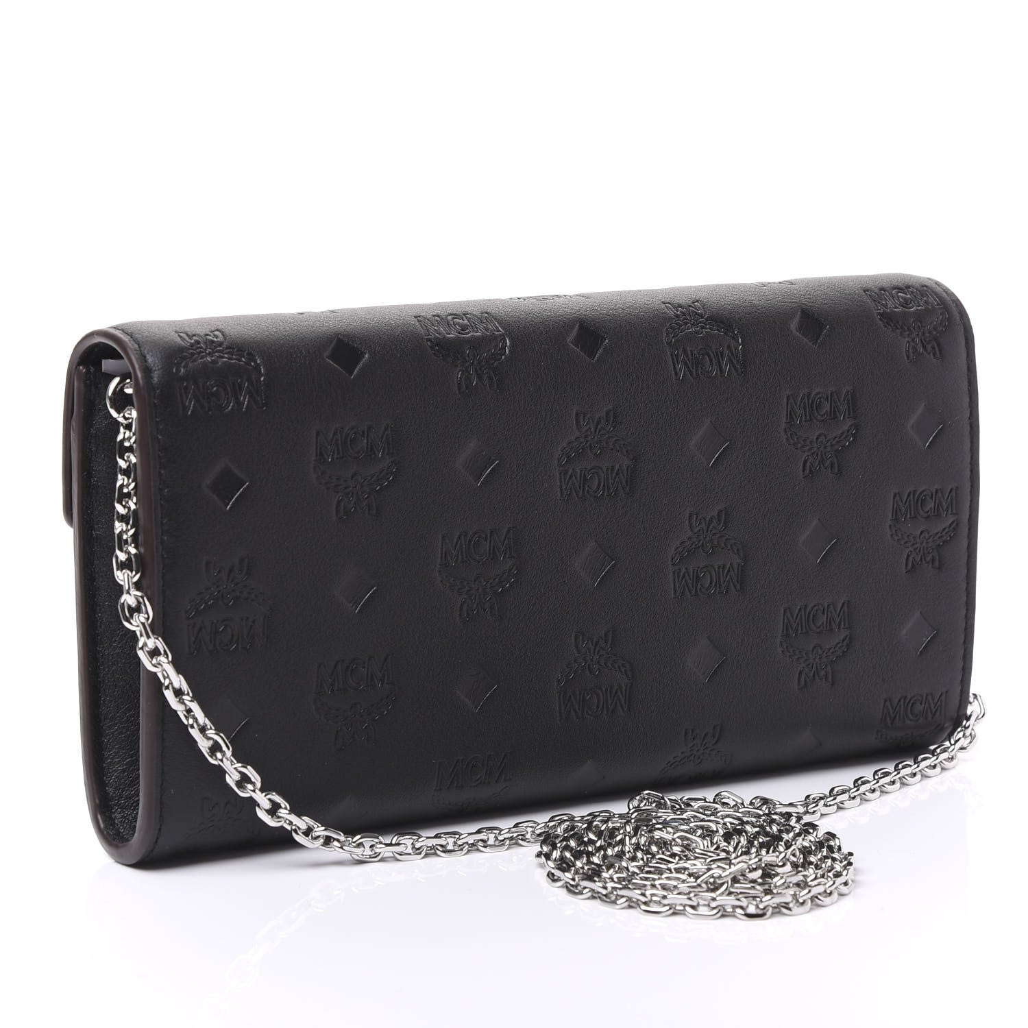 MCM Calfskin Ottomar Large Patricia Wallet On Chain Black 2 of 10