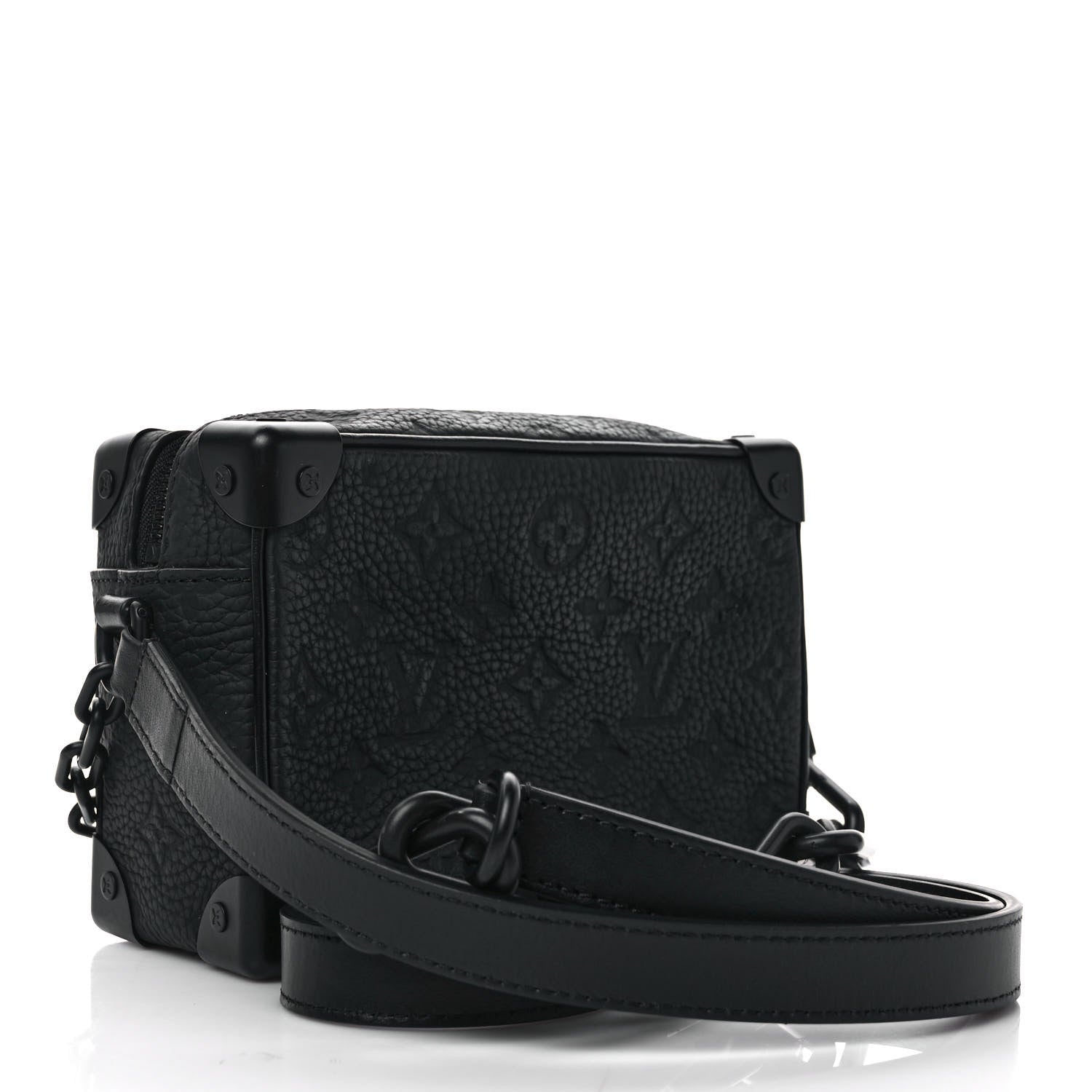 Louis Vuitton Taurillon Monogram Mini Soft Trunk Black 3 of 8