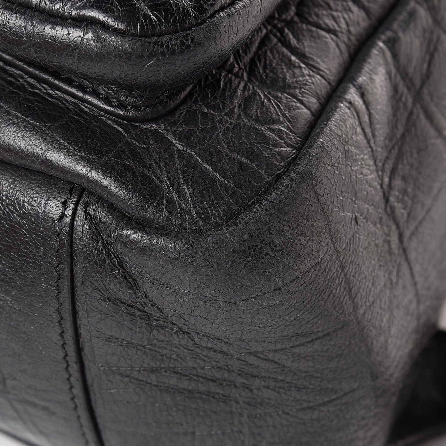 Crocodile Embossed Lambskin Festival Backpack Black