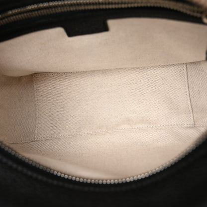 Gucci Piuma Calfskin Jumbo GG Embossed Medium Messenger Bag Black 5 of 9