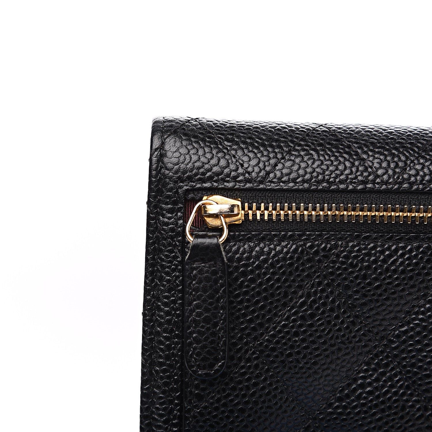 Chanel Caviar Quilted Compact Flap Wallet Black 8 of 10