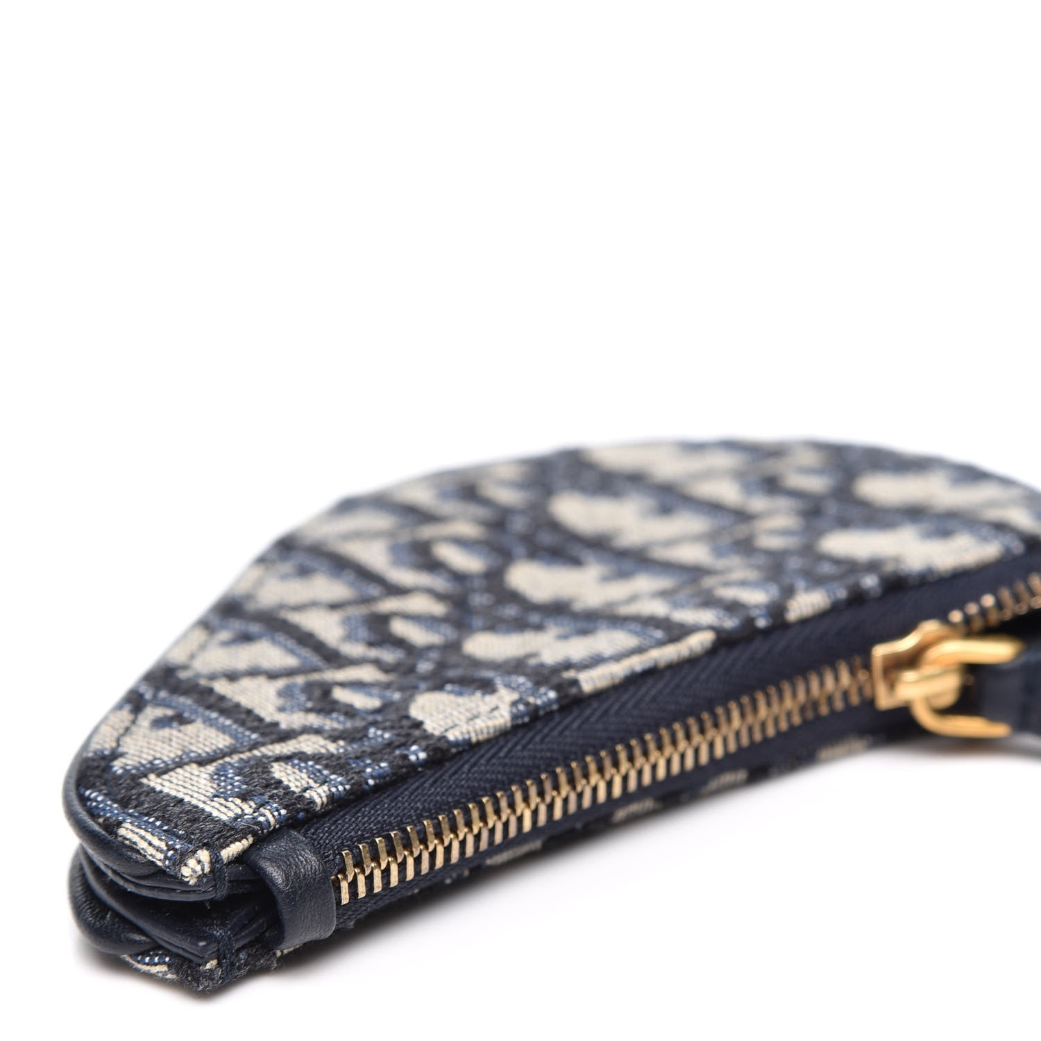 Christian Dior Oblique Saddle Coin Purse Blue 5 of 8