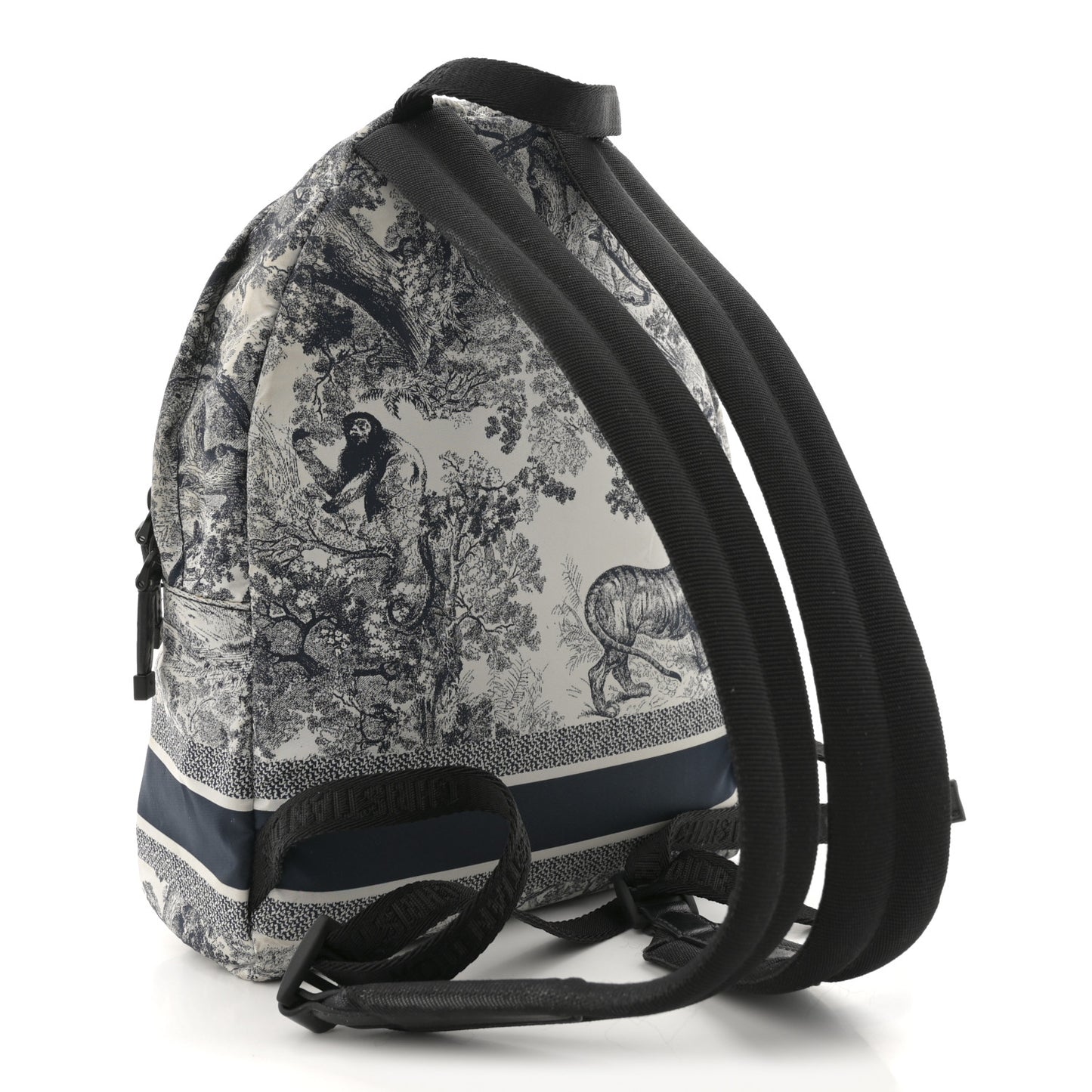 Nylon Technical Fabric Toile De Jouy Small Diortravel Backpack Blue