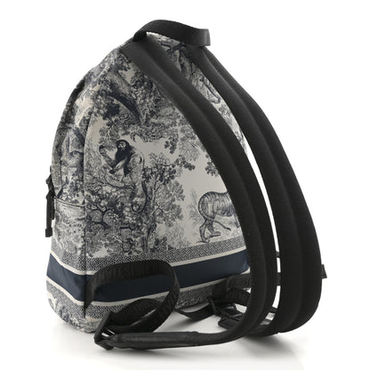 Christian Dior Nylon Technical Fabric Toile De Jouy Small Diortravel Backpack Blue 3 of 14