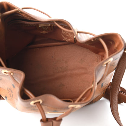 MCM Visetos Essential Drawstring Bucket Bag Cognac 5 of 11