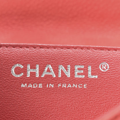 Chanel Iridescent Caviar Quilted Clutch With Chain Flap Coral 8 of 9