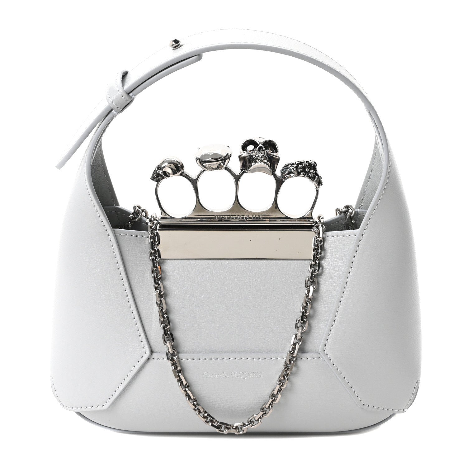 Alexander McQueen Calfskin Mini The Jeweled Hobo Dust 1868960