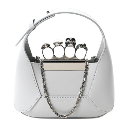 Alexander McQueen Calfskin Mini The Jeweled Hobo Dust 1 of 10