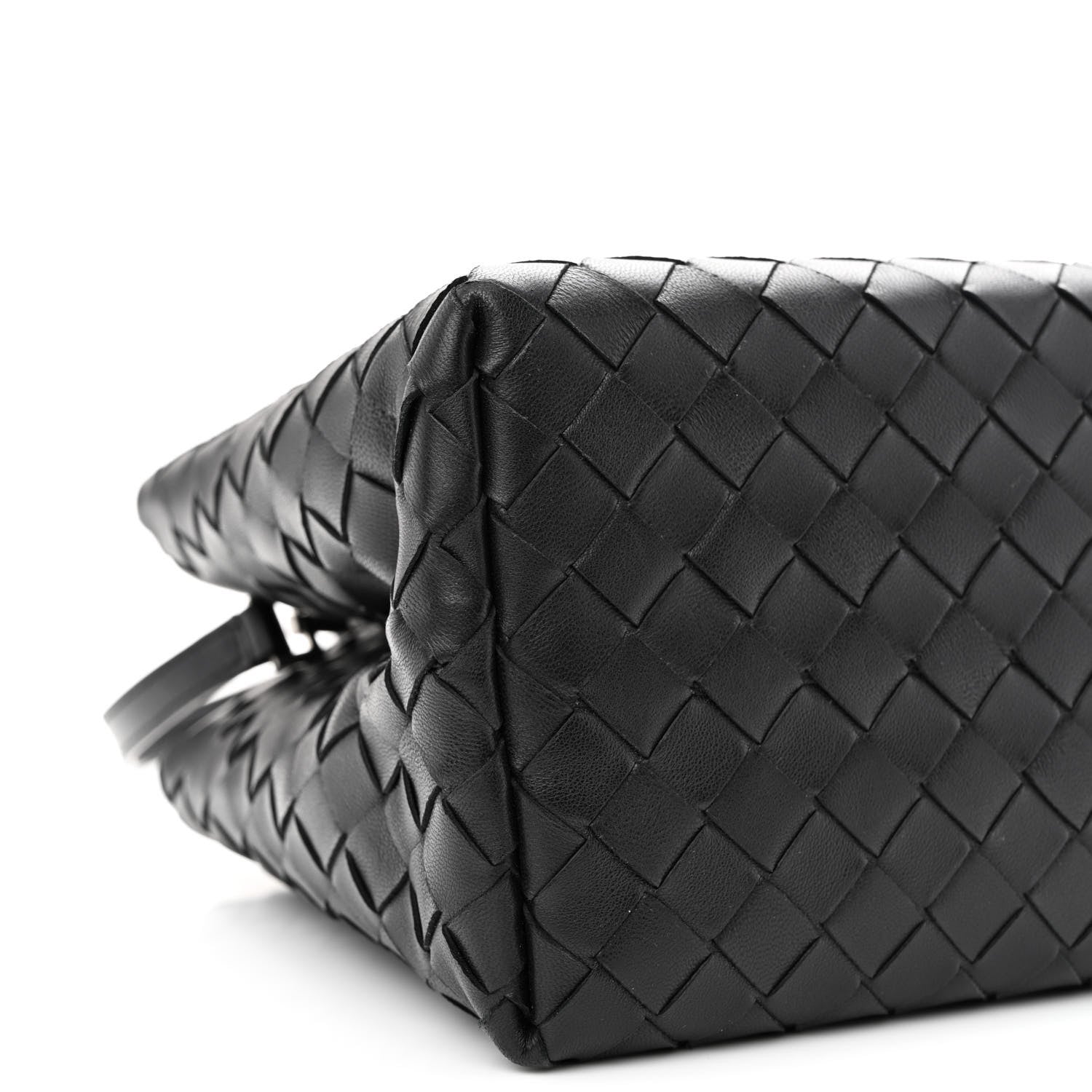 Bottega Veneta Nappa Intrecciato New Roma Tote Black 9 of 10