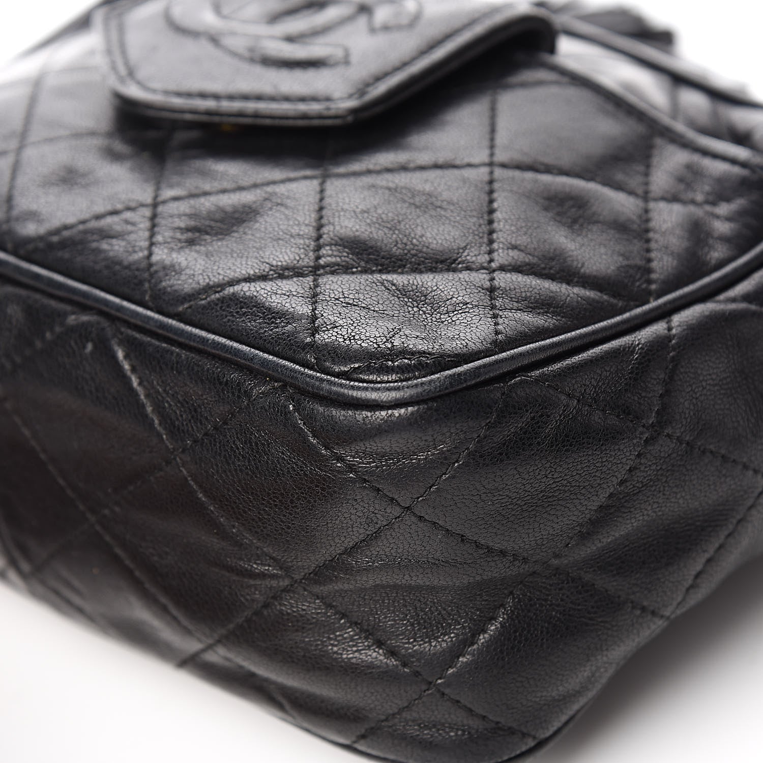 Chanel Lambskin Quilted Tassel Camera Case Black 10 of 14