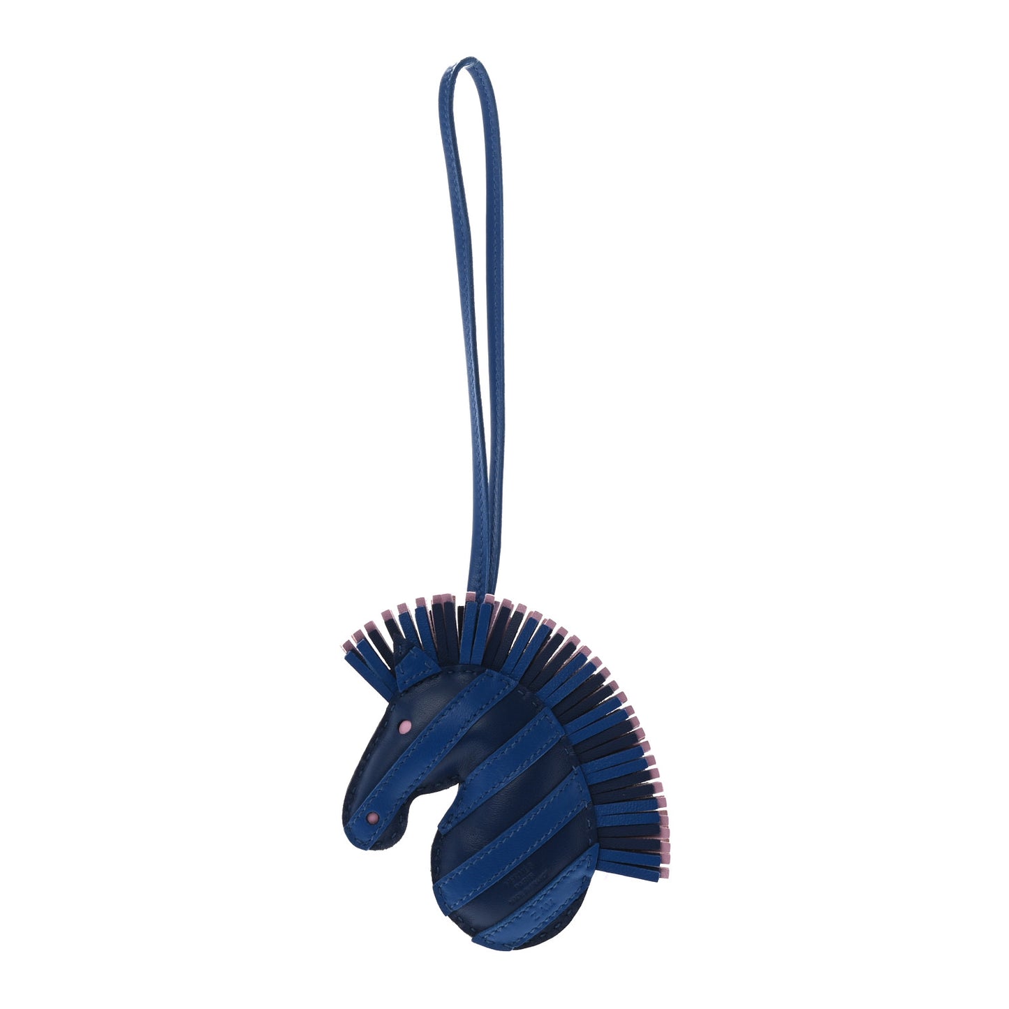 Milo Lambskin Geegee Savannah Bag Charm Bleu Saphir Bleu France Mauve Sylvestre