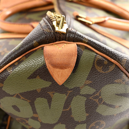 Louis Vuitton Graffiti Keepall 50 Kaki 5 of 13