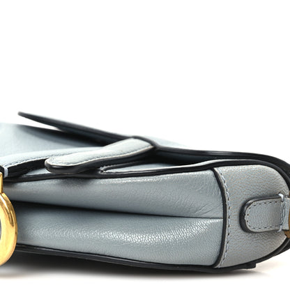 Christian Dior Goatskin Micro Saddle Bag Cloud Blue 9 of 9