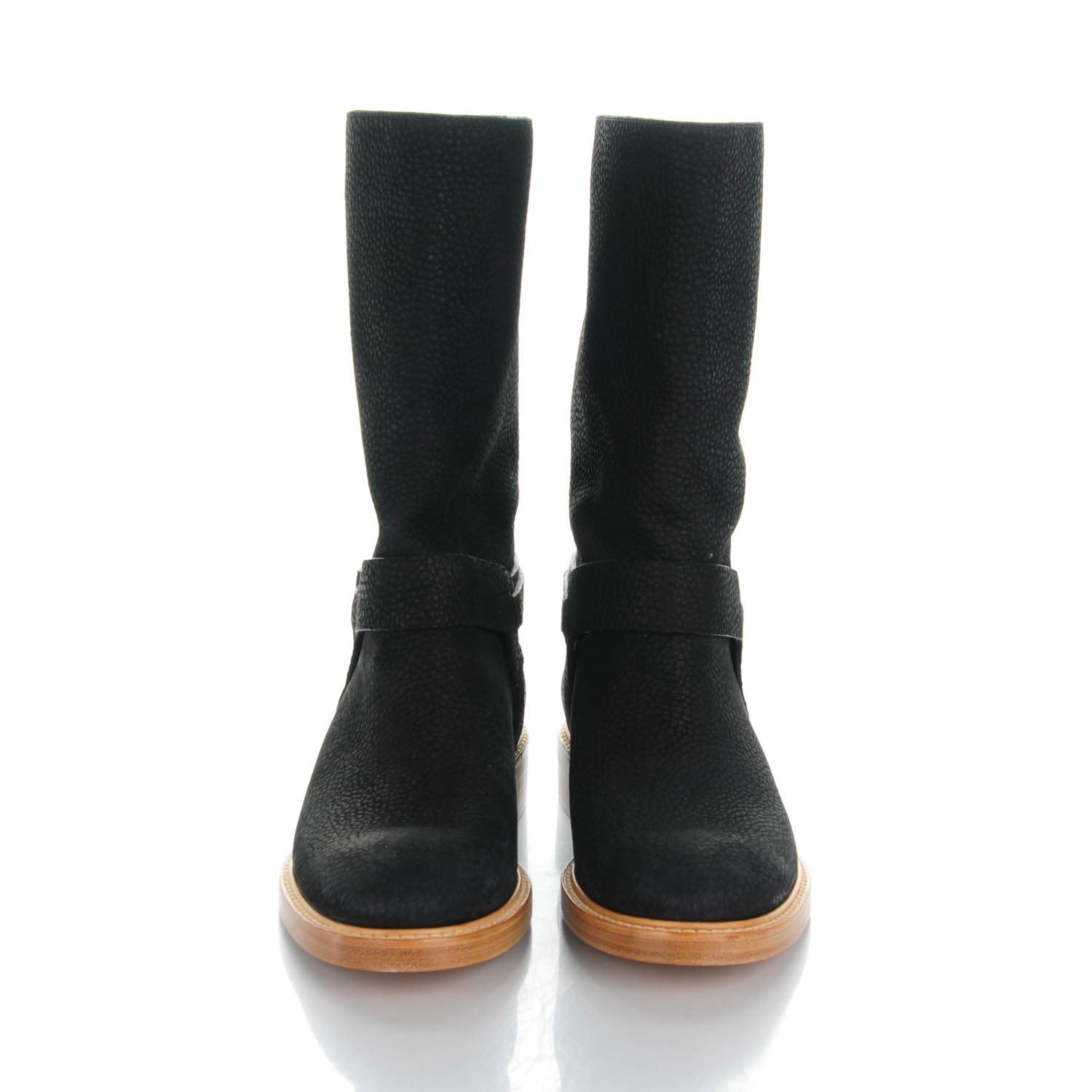 Louis Vuitton Nubuck Adventure Half Boots 39.5 Black 2 of 7
