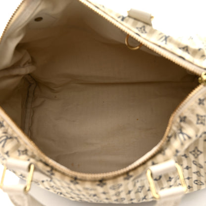 Louis Vuitton Mini Lin Croisette Speedy 30 Blue 5 of 15
