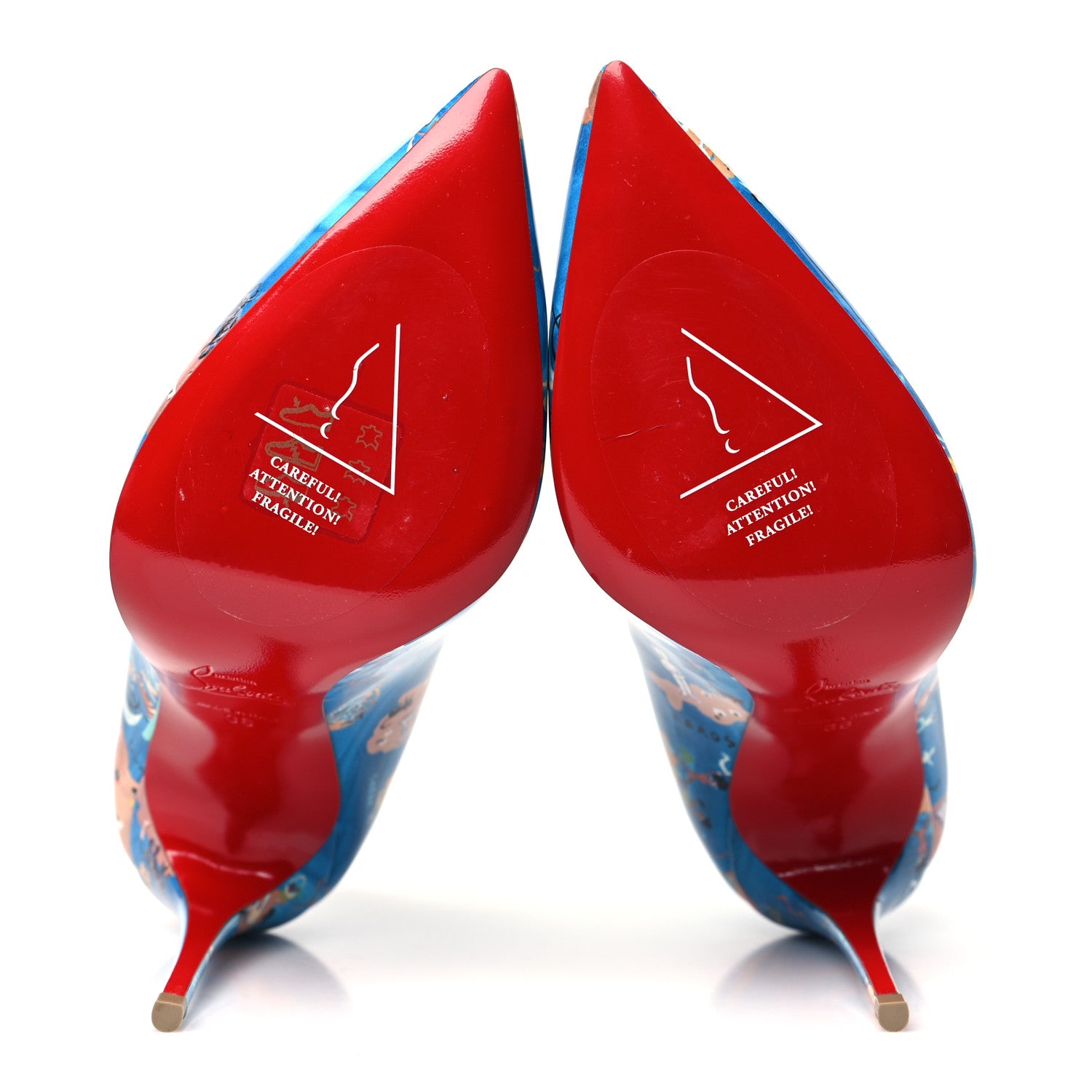 Christian Louboutin Patent Loubi Odyssey Hot Chick 100 Pumps 36 Multicolor 6 of 8