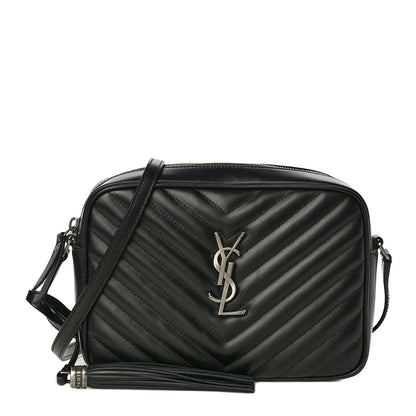 Saint Laurent Calfskin Matelasse Monogram Lou Camera Bag Black 1 of 10