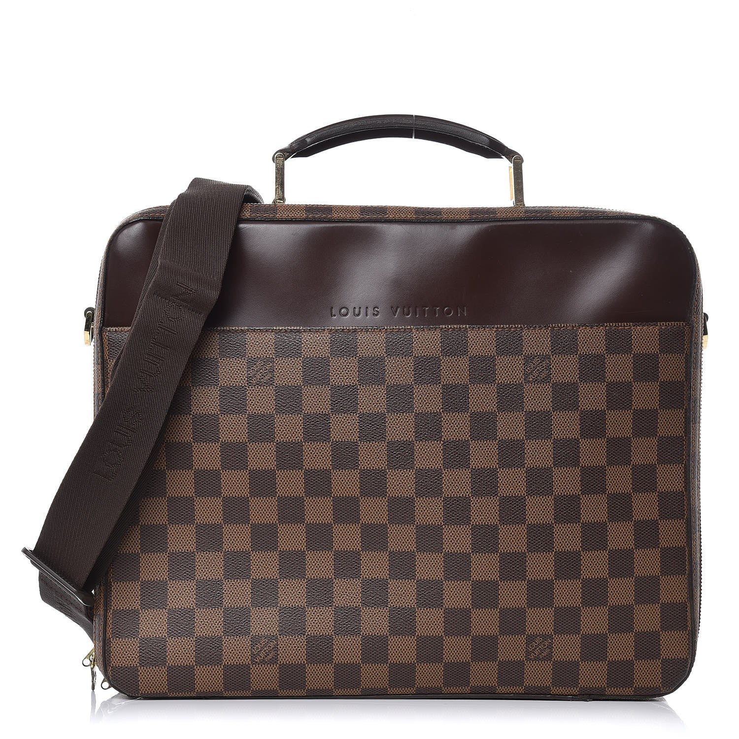 Louis Vuitton Damier Ebene Porte Ordinateur Sabana Computer Case 1 of 12