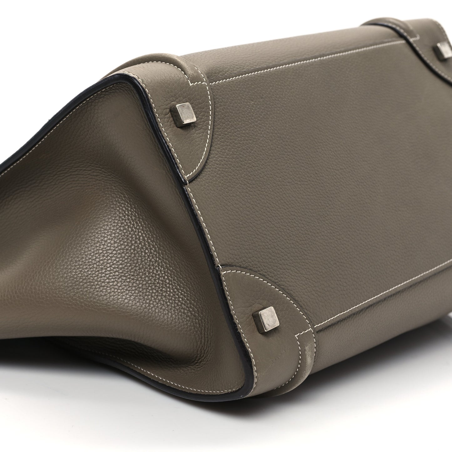 Drummed Calfskin Mini Luggage Souris