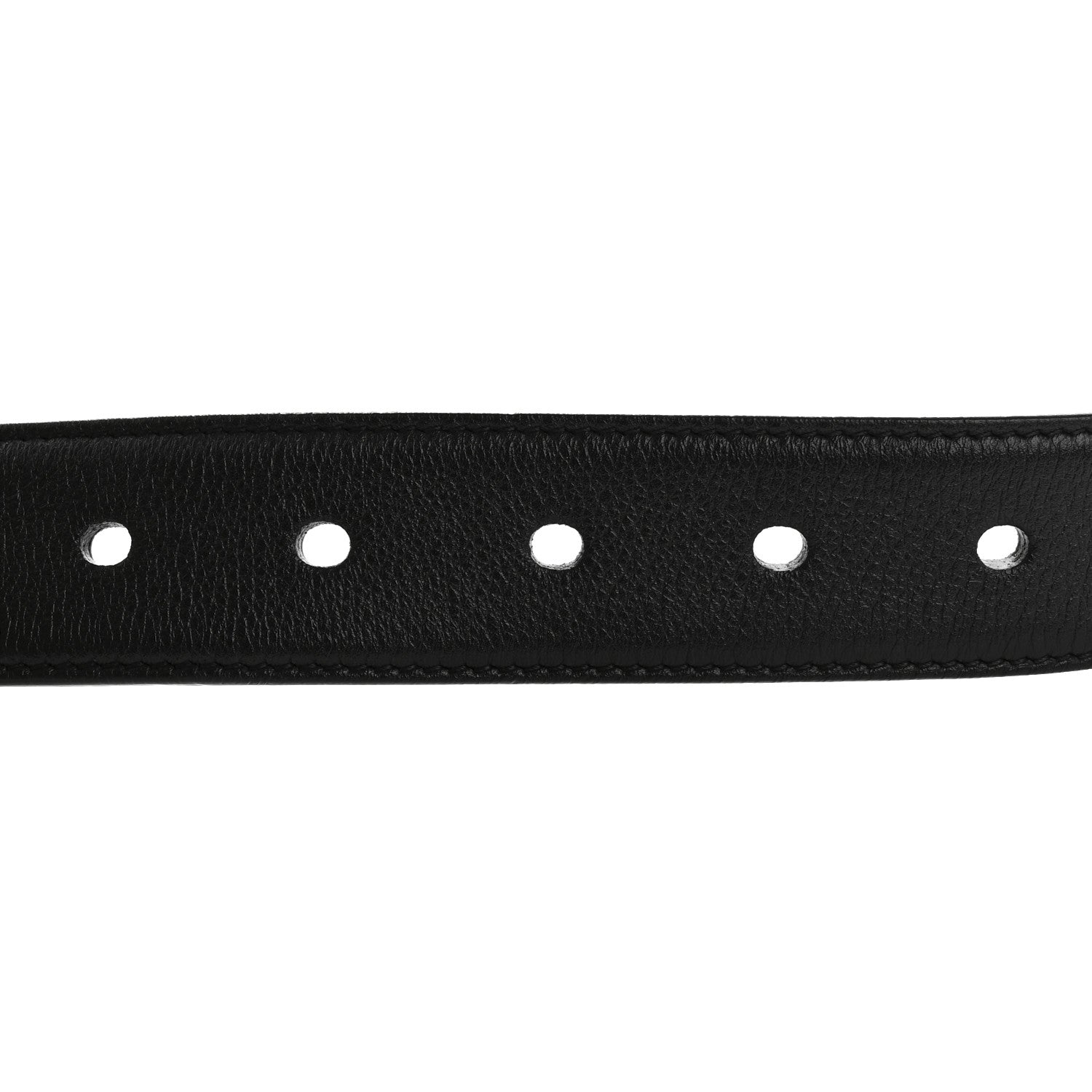 Saint Laurent Calfskin Monogram Square Buckle Belt 80 32 Black 3 of 6